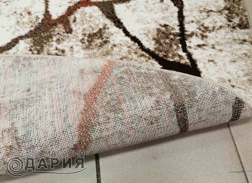 Тъкан килим MAGNOLIA 563 cream/orange елипса